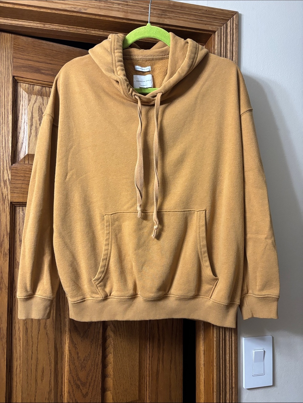American Eagle Ochre Sherpa-Lined Pullover